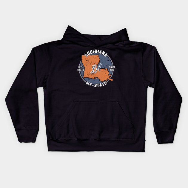 Louisiana My State Patriot State Tourist Gift Kids Hoodie by atomguy